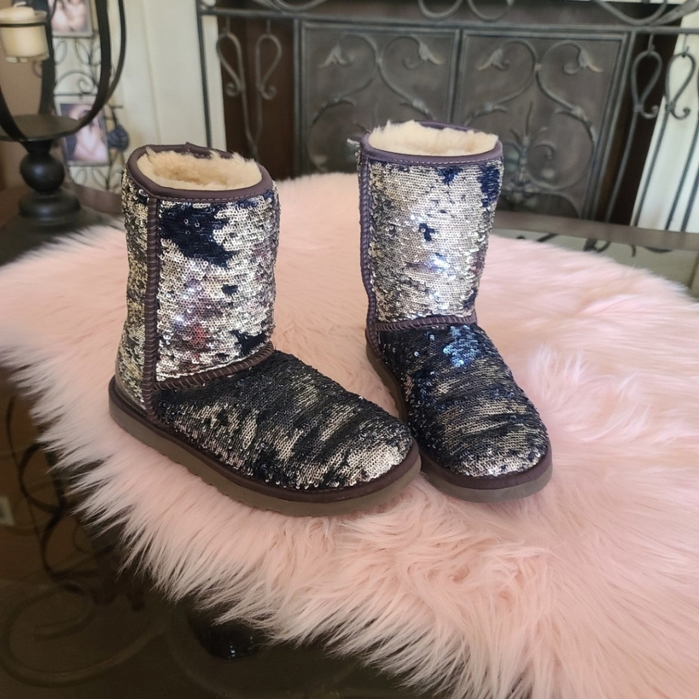 UGG Sparkles Classic Short Shearling Boot